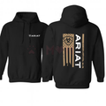 Ariat American Flag Graphic Pullover – Unisex Western Lifestyle Patriotic Hoodie