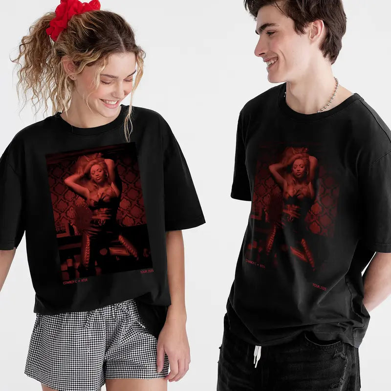 Atlanta Star Concert T-Shirt – Western Style GILDAN Graphic Tee, Soft Cotton, Unisex Fit