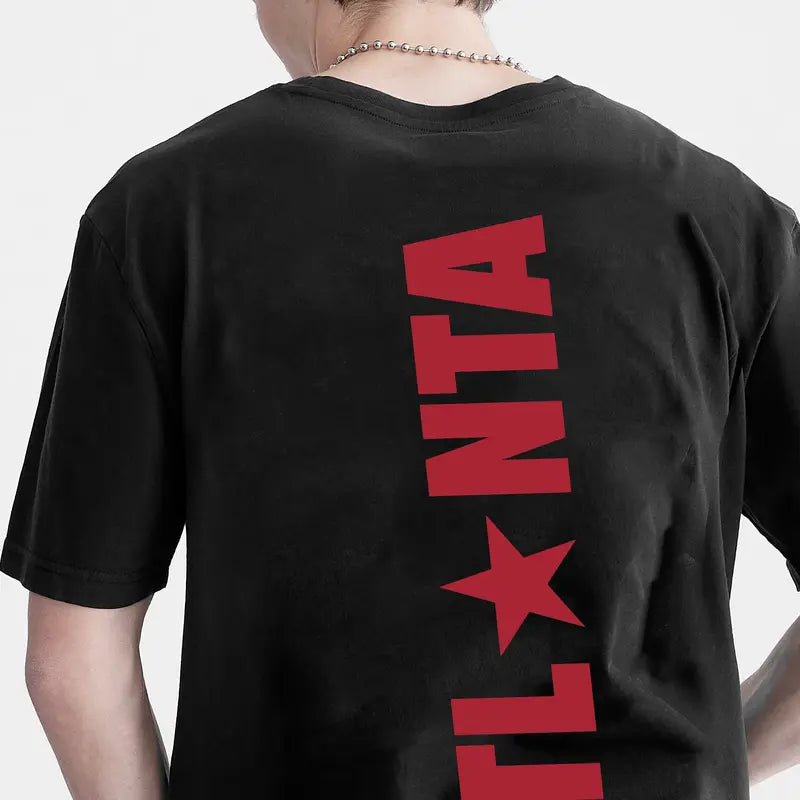 Atlanta Star Concert T-Shirt – Western Style GILDAN Graphic Tee, Soft Cotton, Unisex Fit