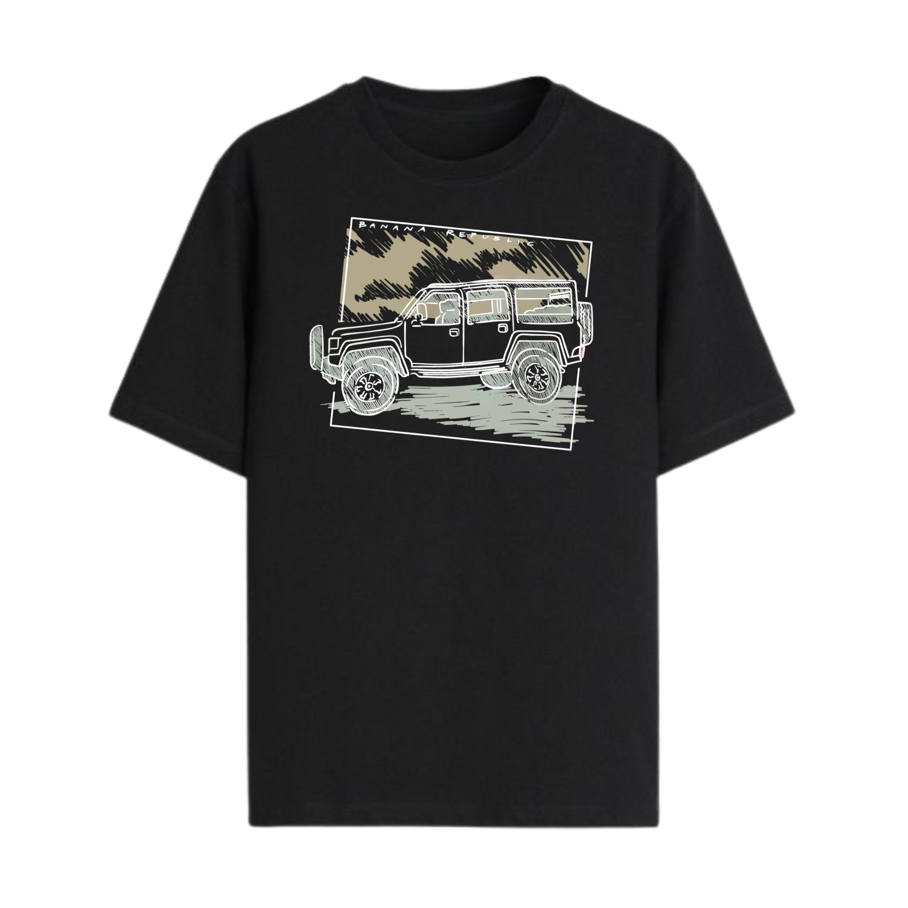 Banana Republic Retro Logo T-Shirt - Classic Casual Apparel