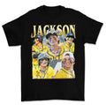 Baseball Star Collage T-Shirt – Retro Sports Graphic Tee with Funny Yellow Player Design