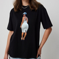 Bel Dash Ju Bel Anform T-Shirt – Women's White Graphic Tee