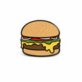 Cheeseburger Golf Ball Marker
