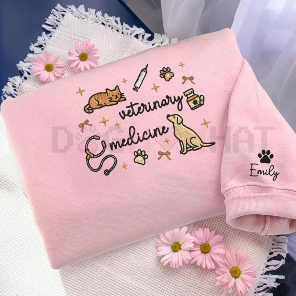 Embroidered Veterinary Medicine Shirt