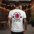 Emotional Support Husband T-Shirt – Funny “Do Not Pet” Graphic Tee for Spouses, Short Sleeve Unisex Gift for Him