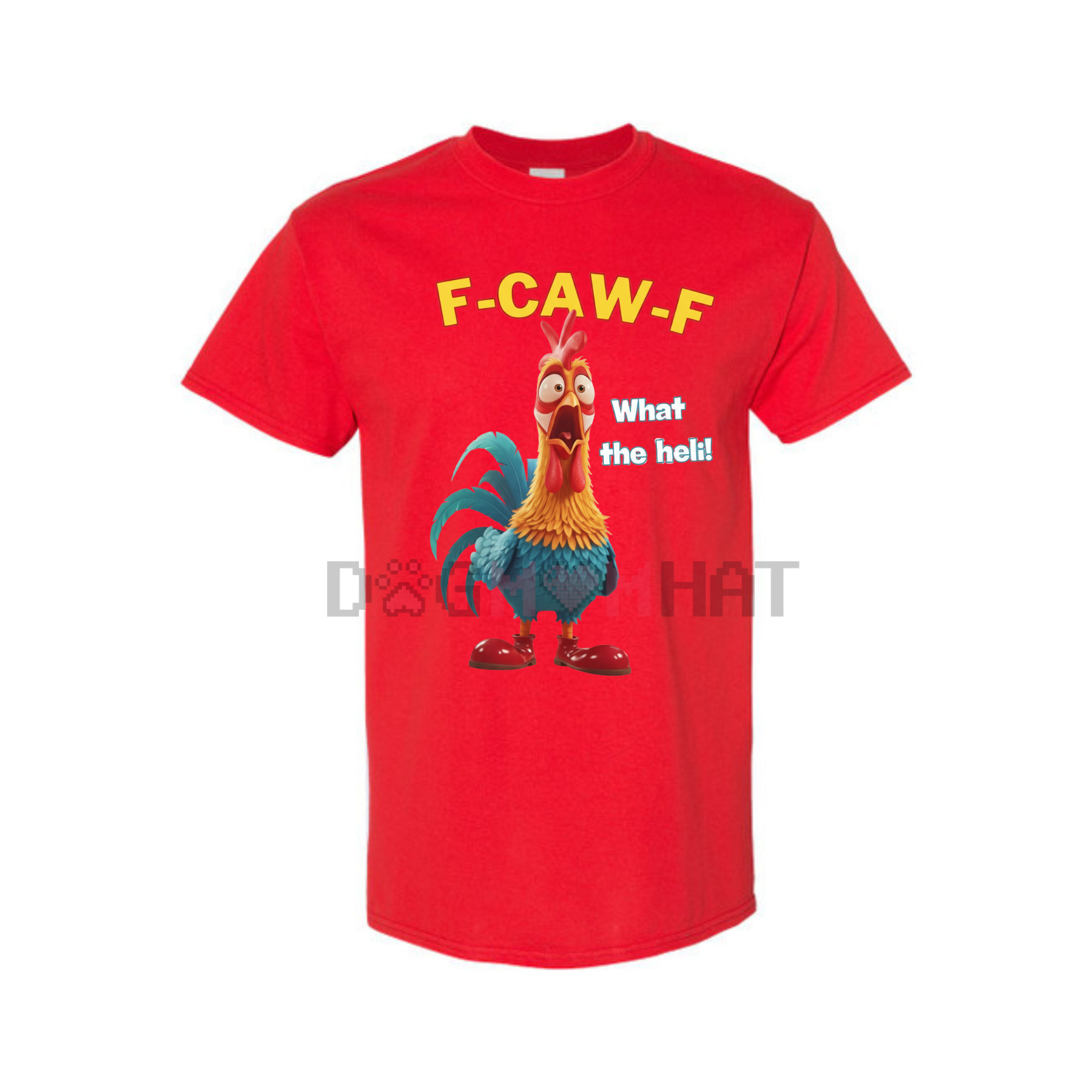 F-CAW-F Funny Chicken T-Shirt – Witty Bird Graphic, Unisex Casual Top