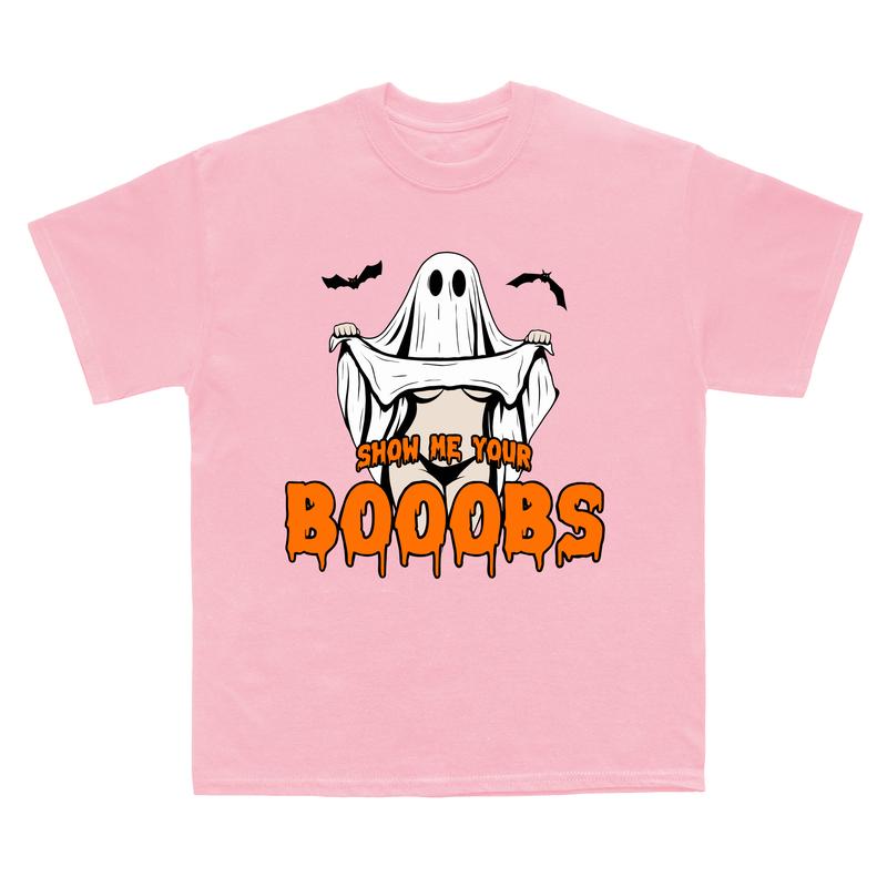 Funny Halloween Ghost T-Shirt – Trendy Spooky Season Tee for Men & Women, Soft Cotton Unisex Fit