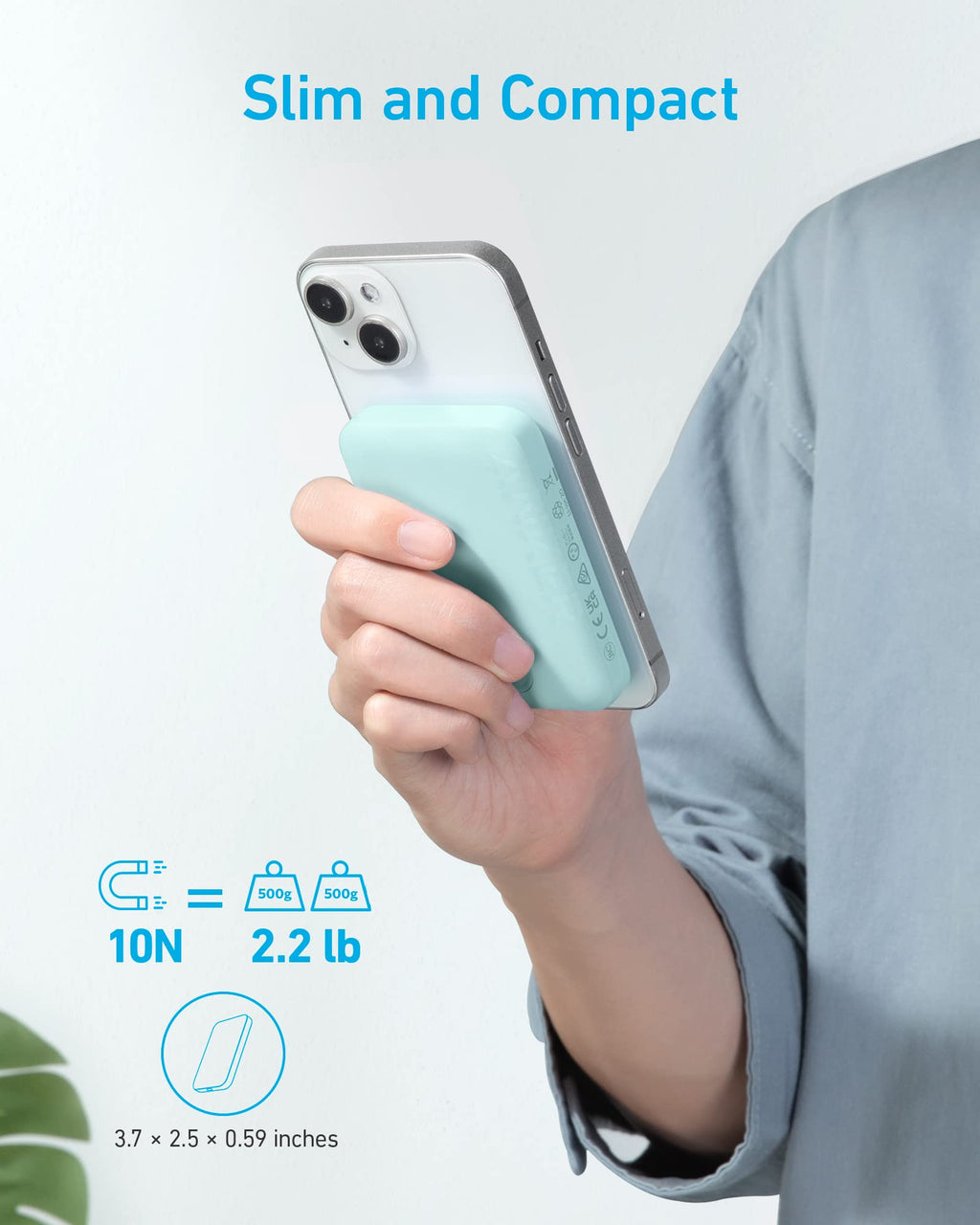 Anker <b>321</b> MagGo Battery (PowerCore Magnetic 5K)