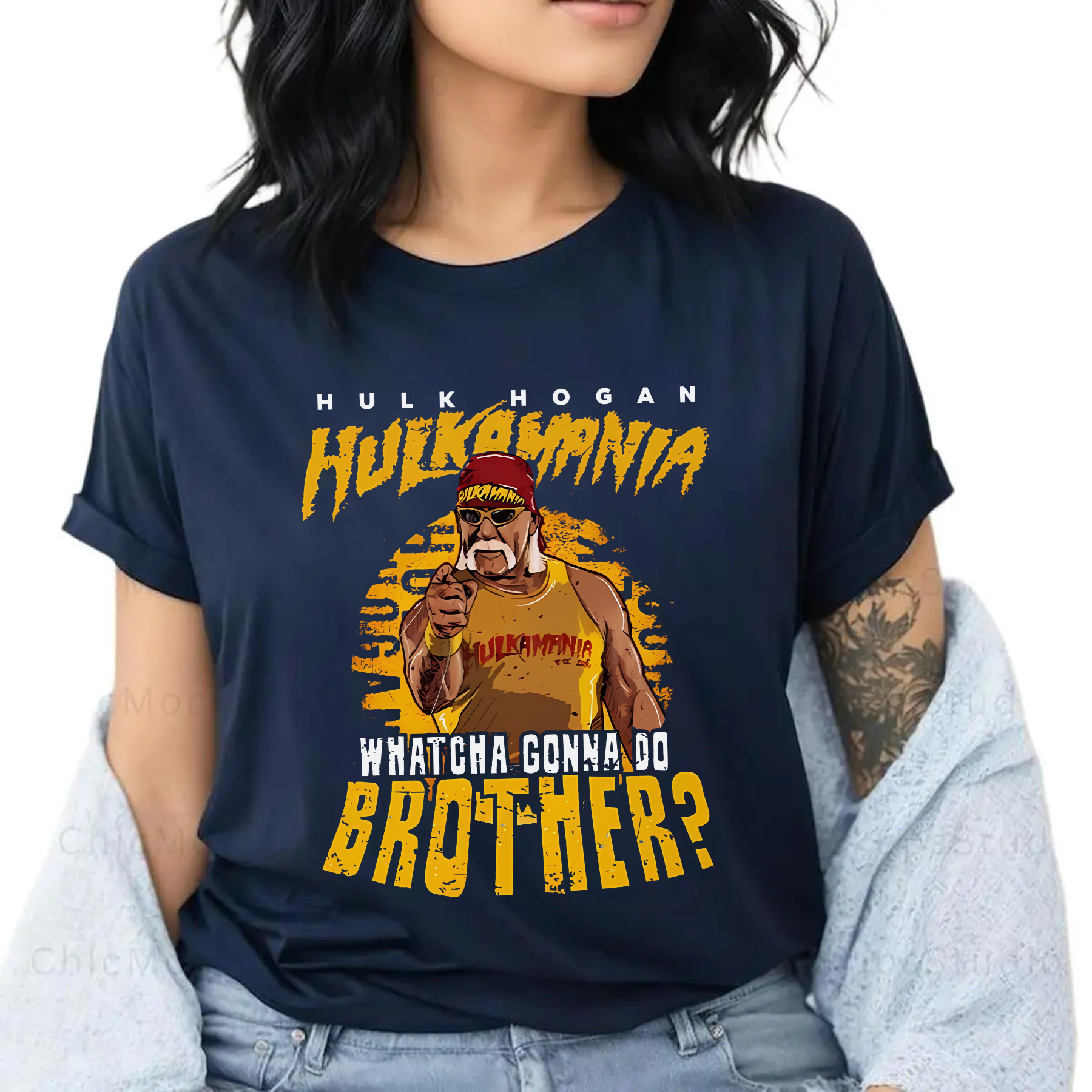 Hulk Hogan “Whatcha Gonna Do Brother?” T-Shirt – Hulkamania WWE Legend Graphic Tee, Unisex Fit