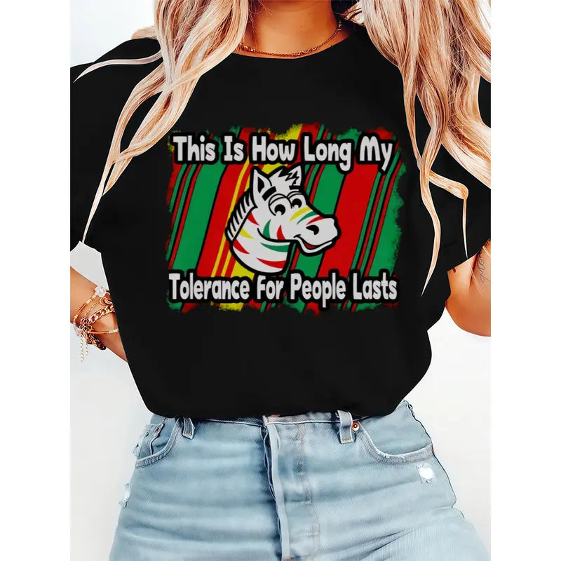 Humorous "Tolerance" Tee - Printed in the USA Unisex T-Shirt