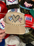Patriotic Hearts Cap