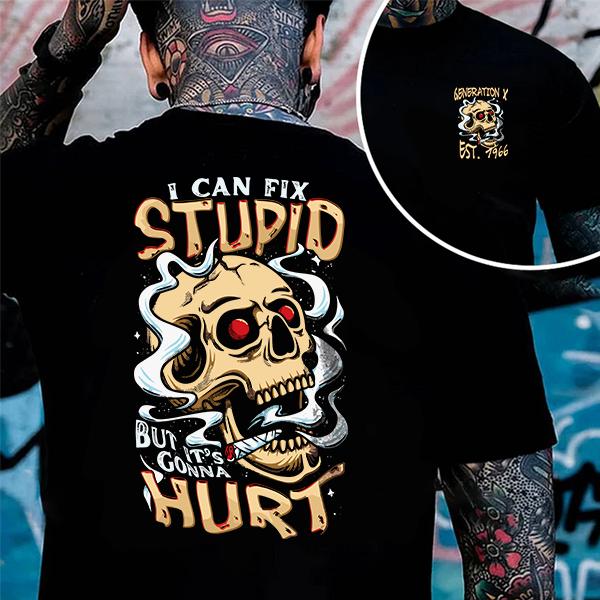 I Can’t Fix Stupid But I Can Watch You Try – Gen X Graphic T-Shirt, Funny Retro Unisex Cotton Tee