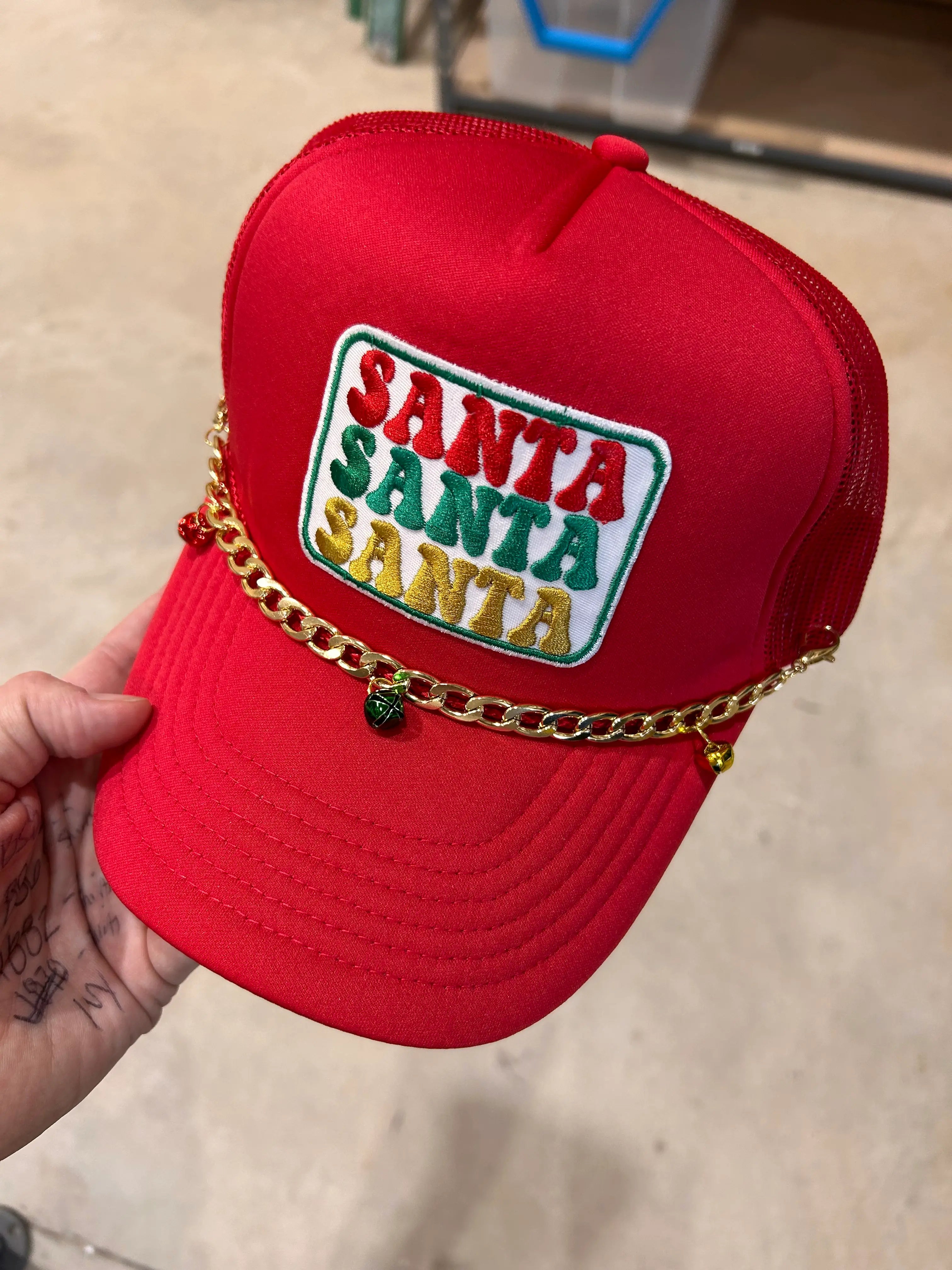 Jingle Bell Trucker Hat Chains