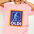 Men's Funny "Oldi" Parody T-Shirt – Golf Gift for Dad, Unisex, Casual Regular Fit Tee