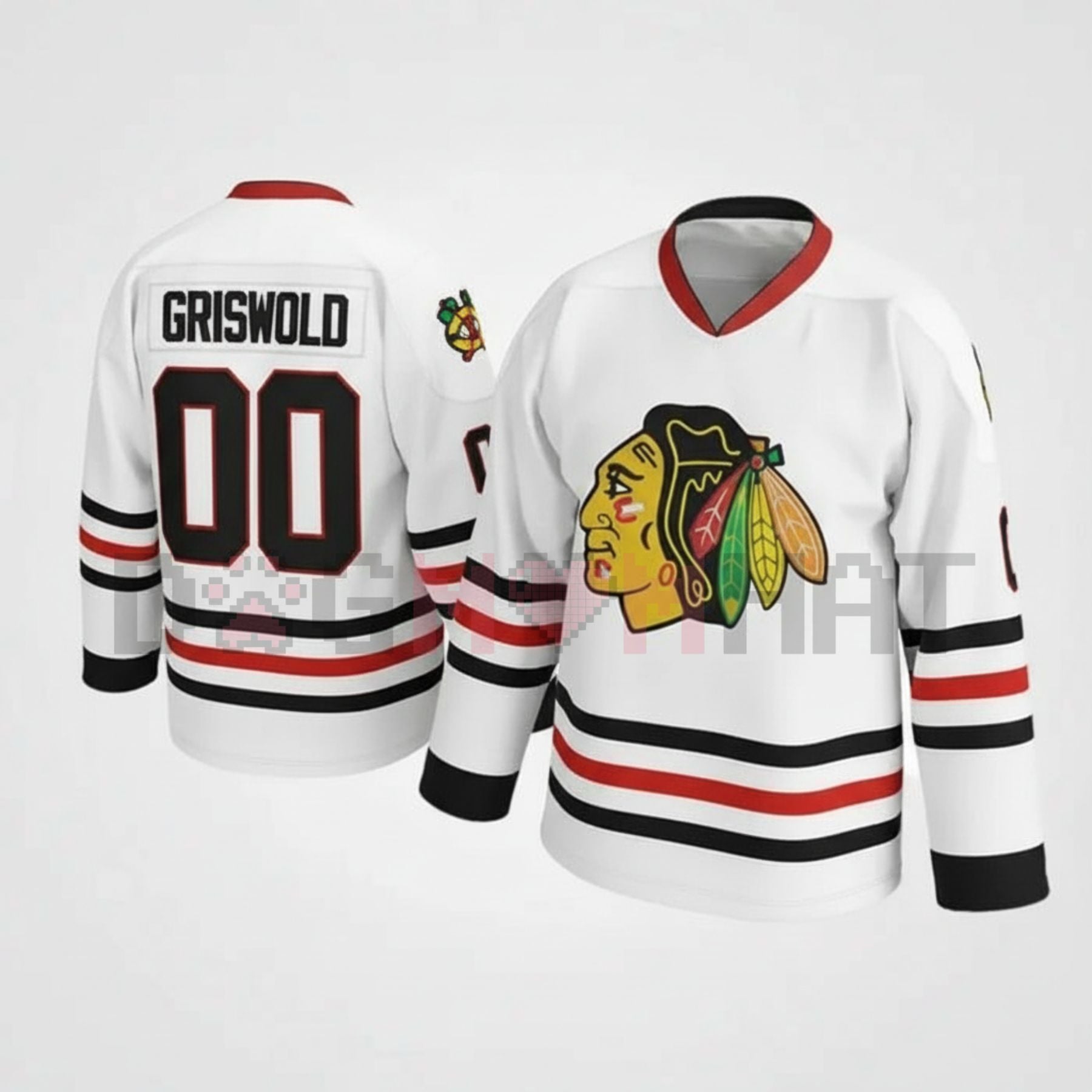 National Lampoon's Clark Griswold Hockey Jersey – Funny Christmas Vacation Fan Gag Gift