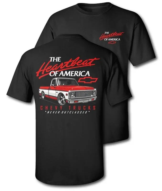Old School Legend T-Shirt - Red Chevy "Never Outclassed" Vintage Tee