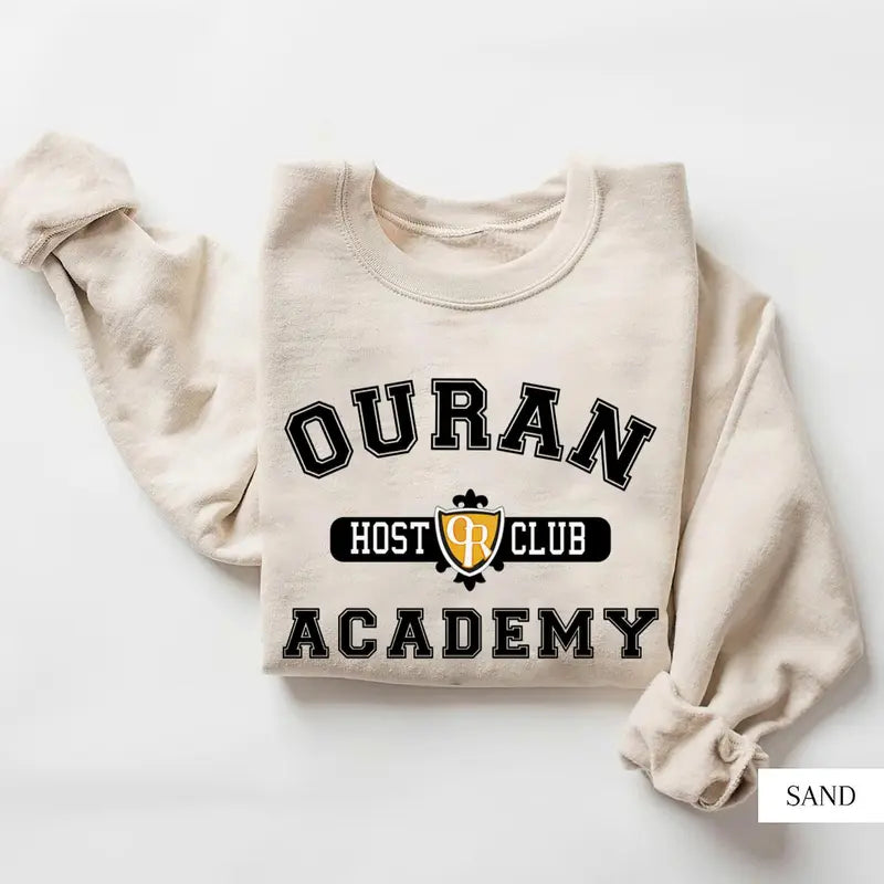 Ouran Host Club Academy Crewneck Shirt – Ouran High School Host Club Academy, Anime Manga Fan Apparel