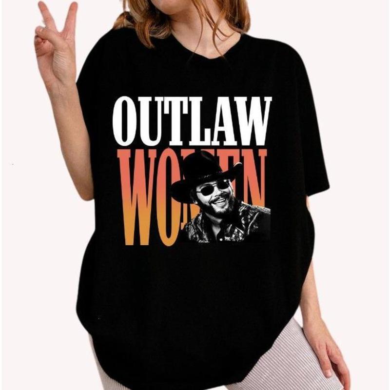 Outlaw Women Hank Jr. Western Retro Shirt – Classic Country Vintage Tee