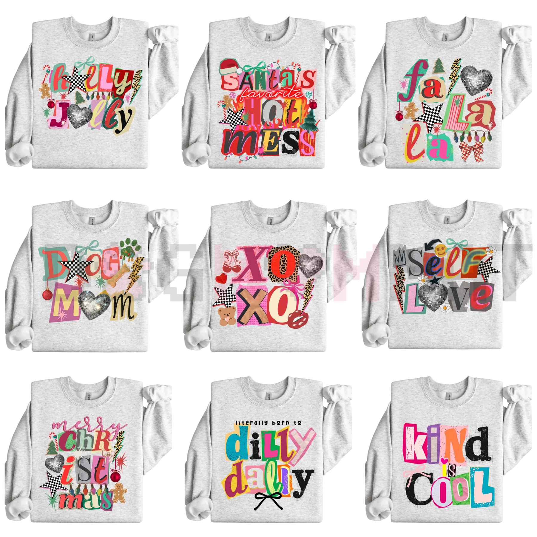 Preppy Girl Collage Y2K Sweatshirt