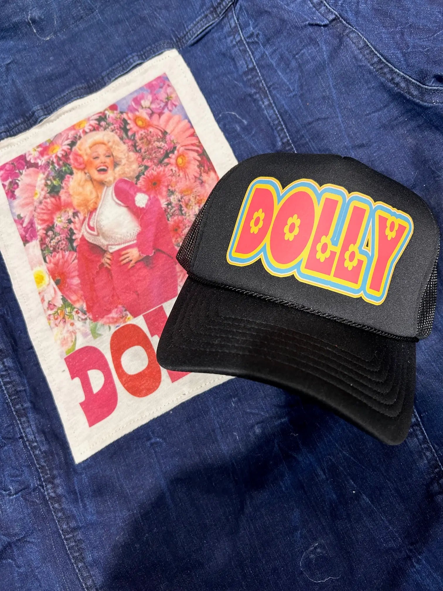 Retro Dolly Flower Trucker