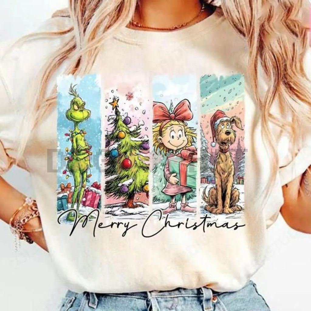 Retro 90s Grinchmas Christmas Comedy T-Shirt