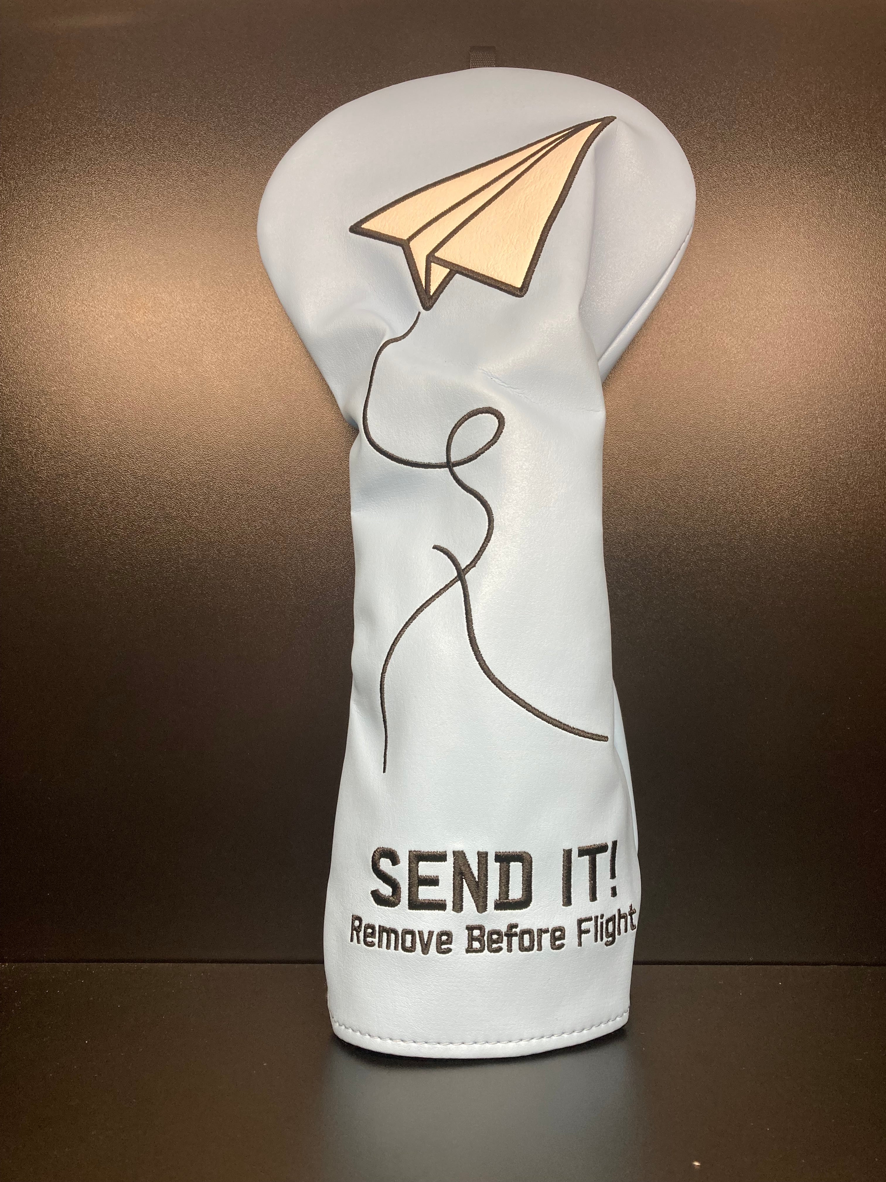 SEND IT! Remove Before Flight Blue Headcover