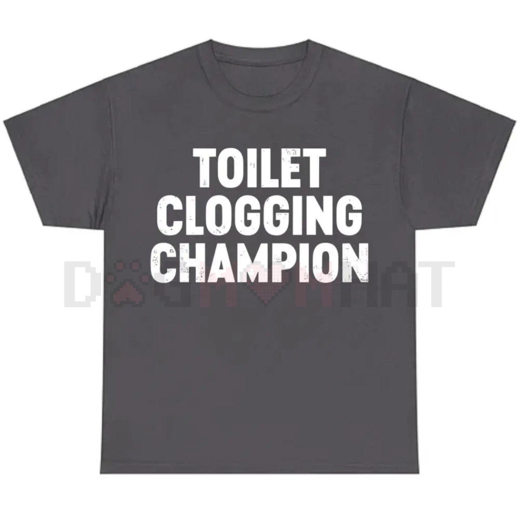 Toilet Champion Gag Gift Graphic T-Shirt