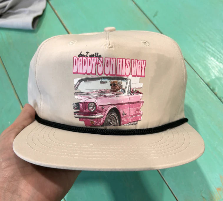 Trump, Daddy's On His Way Home Trucker Hat