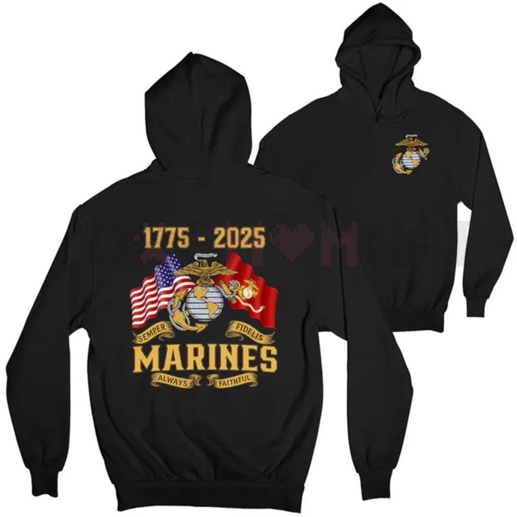 USMC 250th Anniversary Commemorative Hoodie