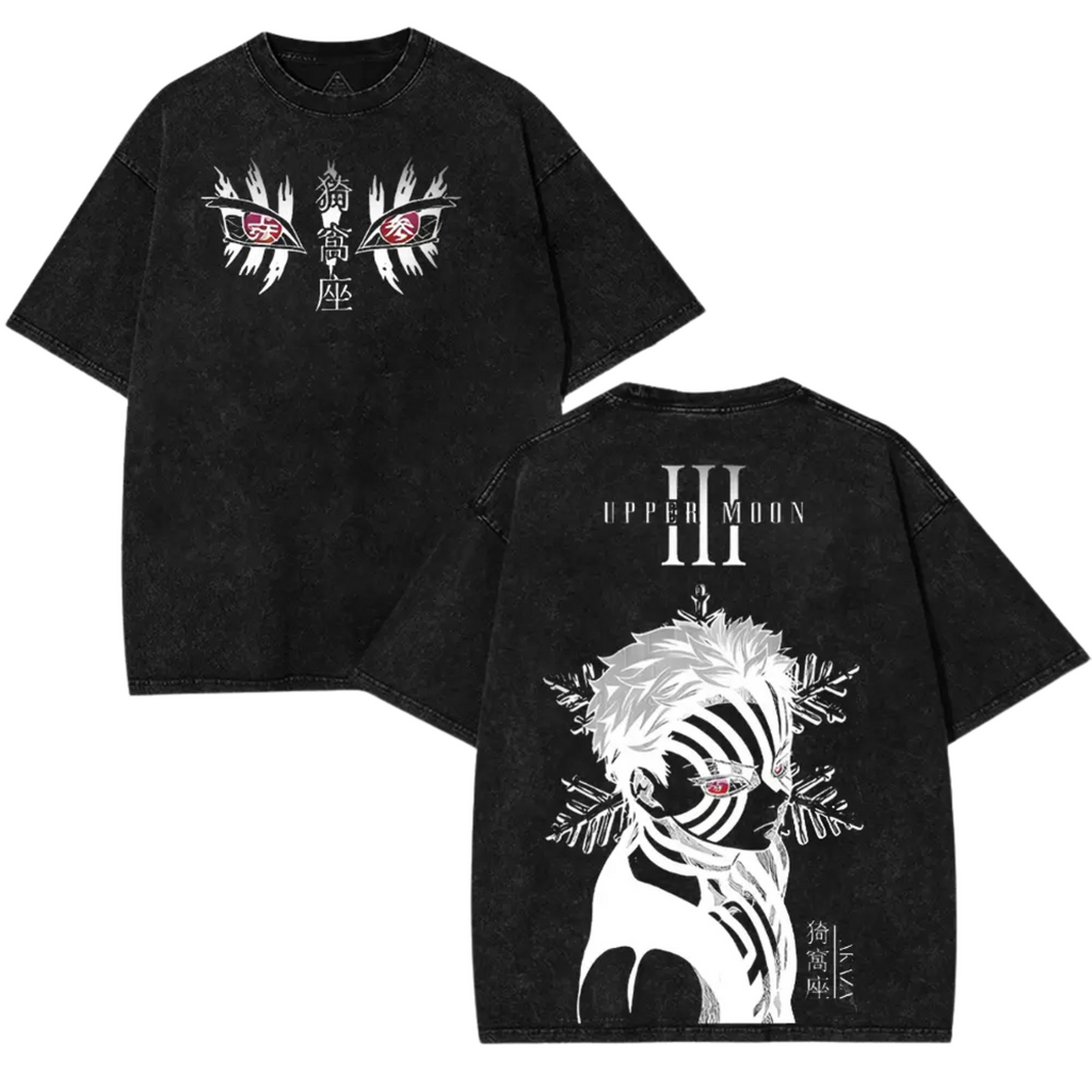 Upper Moon 3 Akaza T-Shirt – Oversized Washed Heavy Cotton Tee
