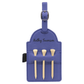 Engravable Leatherette Golf Tee Bag Tag