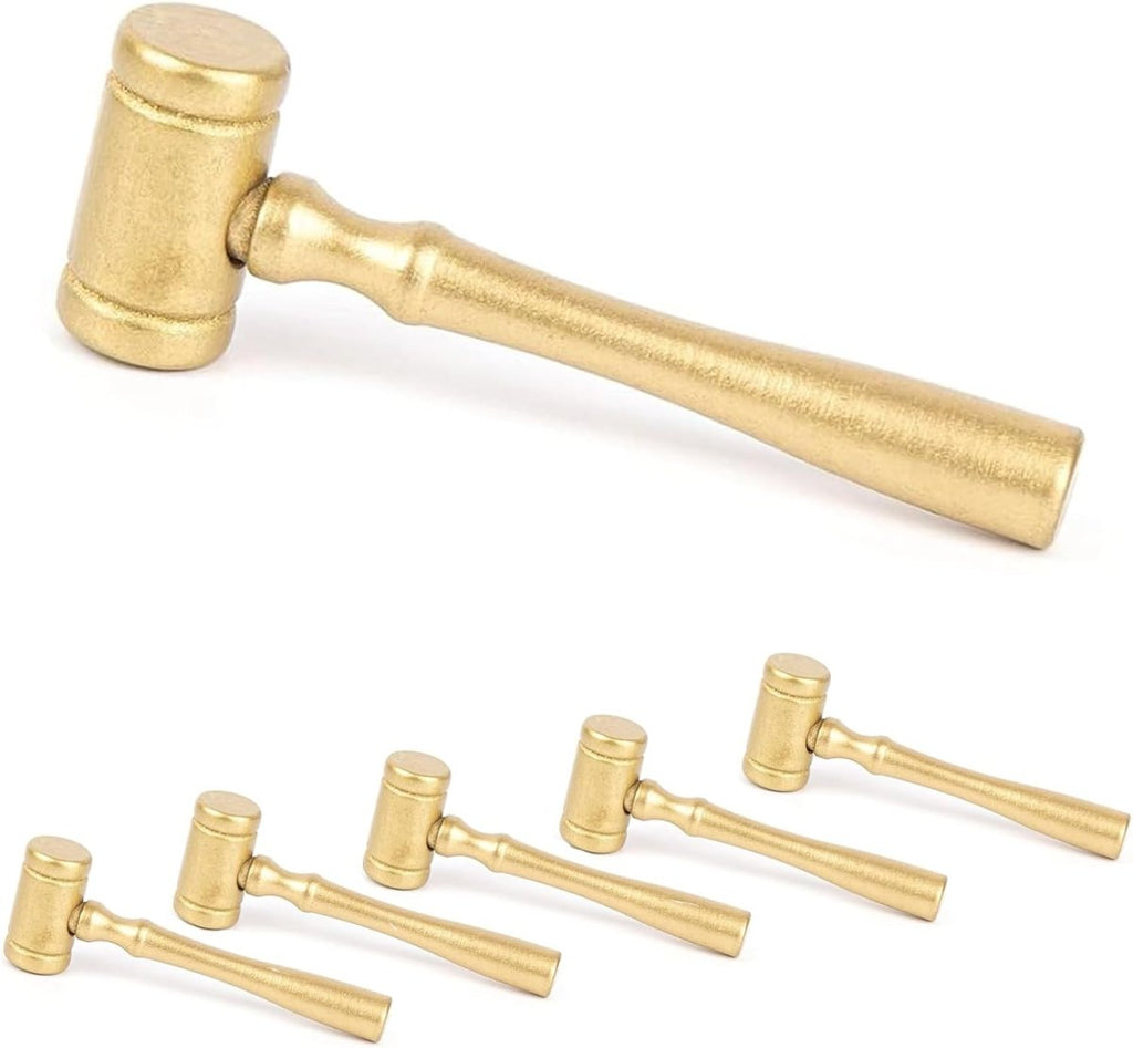 Engraved Mini Wooden Judge’s Gavel – Personalized Desk Prop