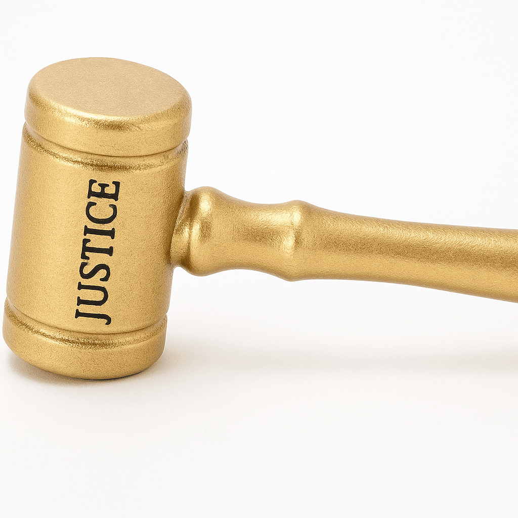 Engraved Mini Wooden Judge’s Gavel – Personalized Desk Prop