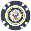 Officially Licensed U.S. Navy Poker Chip Ball Marker